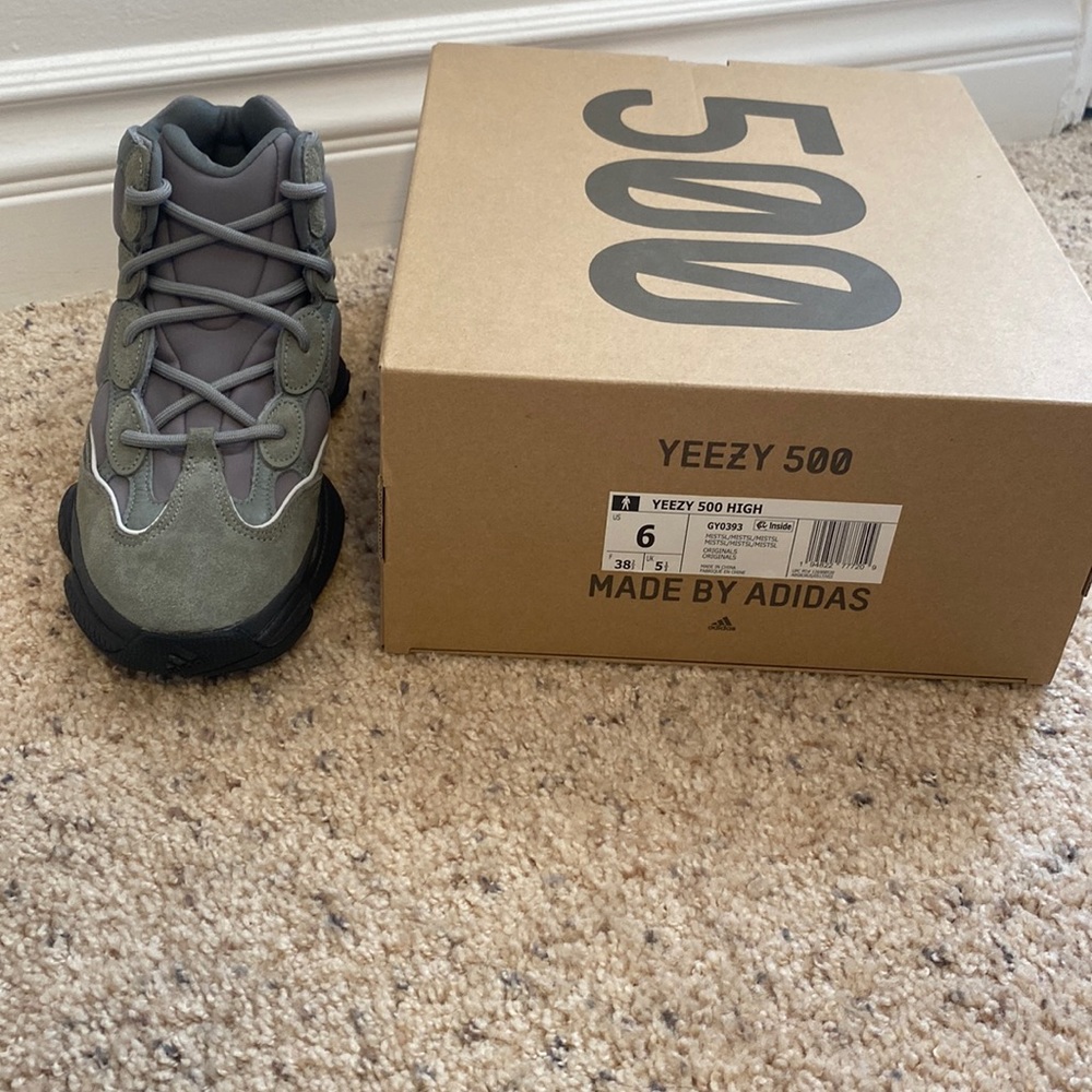 Yeezy 500 high size US 6 color mist
